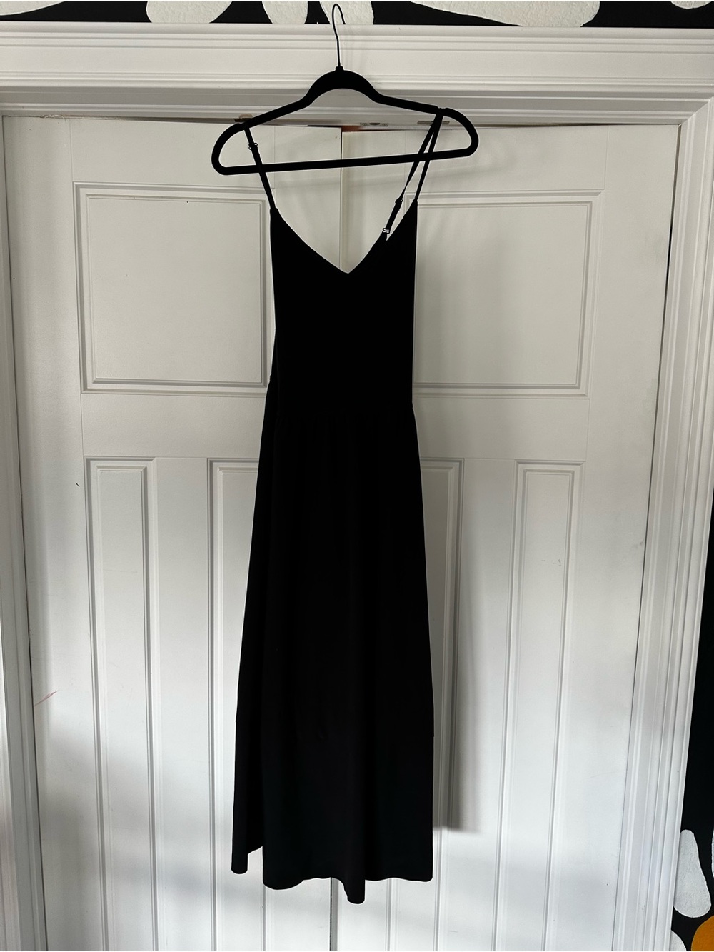Athlete Classic Black Midi Dress built in bra - Women's
